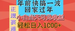 新风口，视频号短剧，简单粗暴，可矩阵操作，小白当天可见收益，轻松日入1000+-指尖网