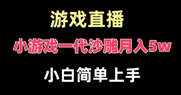 玩小游戏一代沙雕月入5w，爆裂变现，快速拿结果，高级保姆式教学【揭秘】-指尖网