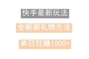 快手无人直播，过年最稳项目，技术玩法，小白轻松上手日入500+-指尖网