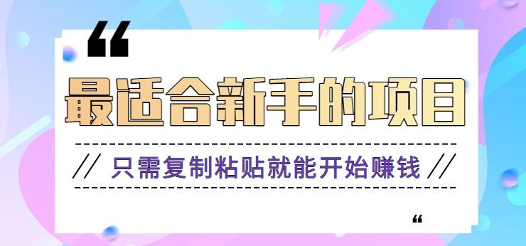 2024最适合新手操作的项目，新手小白只需复制粘贴就能开始赚钱【视频教程+软件】-指尖网