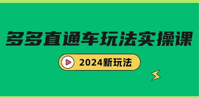 (9412期)多多直通车玩法实战课，2024新玩法(7节课)-指尖网