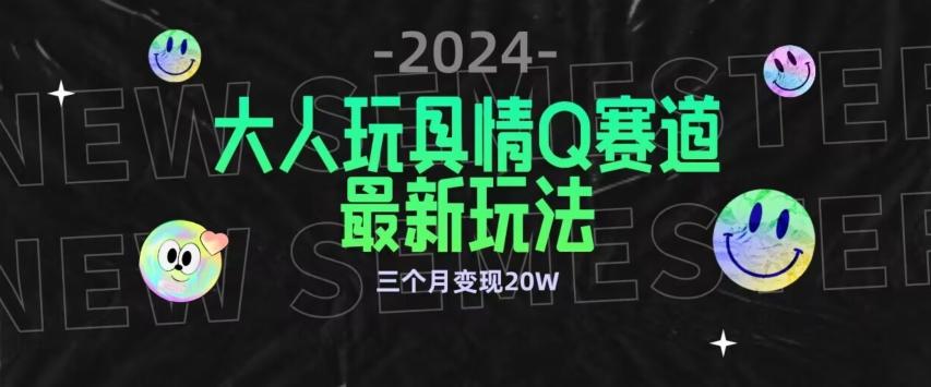 全新大人玩具情Q赛道合规新玩法，公转私域不封号流量多渠道变现，三个月变现20W【揭秘】-指尖网