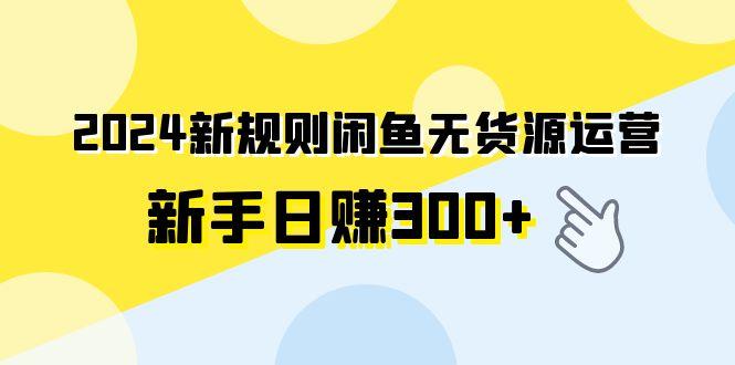 (9522期)2024新规则闲鱼无货源运营新手日赚300+-指尖网