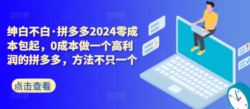 拼多多2024零成本包起，0成本做一个高利润的拼多多，方法不只一个-指尖网