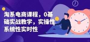 淘系电商课程，0基础实战教学，实操性系统性实时性-指尖网