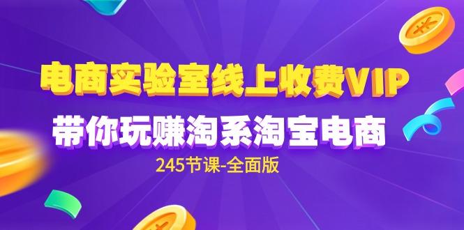 (9859期)电商-实验室 线上收费VIP，带你玩赚淘系淘宝电商(245节课-全面版)-指尖网