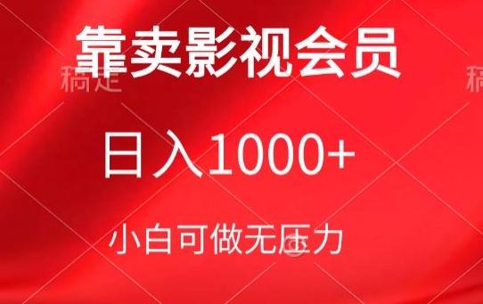 靠卖影视会员，日入1000+，落地保姆级教程，新手可学【揭秘】-指尖网