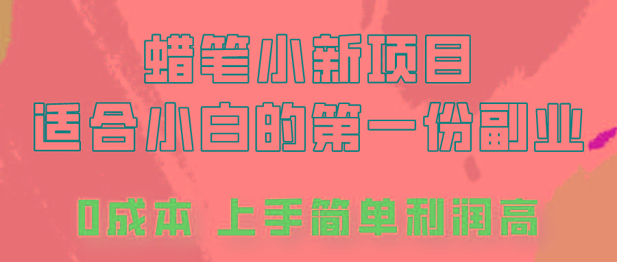 蜡笔小新项目拆解，0投入，0成本，小白一个月也能多赚3000+-指尖网