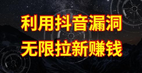 利用抖音链接漏洞，无限拉新赚钱【漏洞原理+操作流程】【揭秘】-指尖网