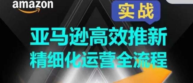 亚马逊高效推新精细化运营全流程，全方位、快速拉升产品排名和销量!-指尖网