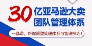 30亿亚马逊大卖团队管理体系，一套课，帮你重塑管理体系与管理技巧-指尖网