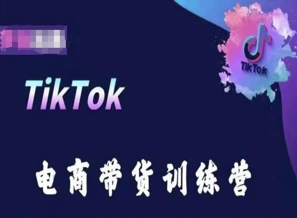 TikTok电商带货训练营，跟随时代潮流，跨境掘金-指尖网