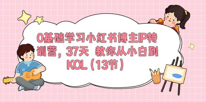 0基础学习小红书博主IP特训营，37天 教你从小白到KOL(13节-指尖网