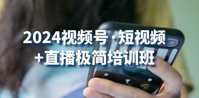 2024视频号·短视频+直播极简培训班：抓住视频号风口，流量红利-指尖网