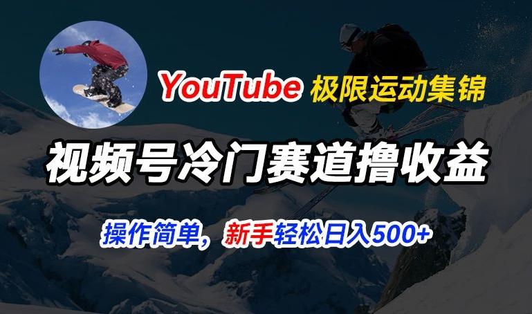 视频号冷门赛道撸收益，YouTube搬运极限运动集锦，暴力起号，操作简单流量高，轻松日入5张【揭秘】-指尖网