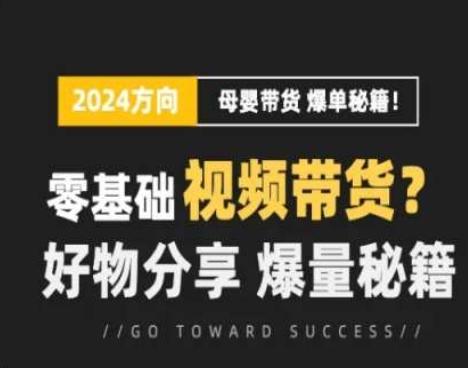 短视频母婴赛道实操流量训练营，零基础视频带货，好物分享，爆量秘籍-指尖网