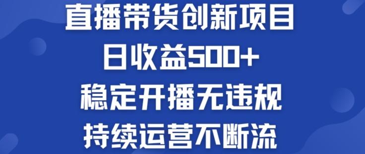 淘宝无人直播带货创新项目：日收益500+  稳定开播无违规  持续运营不断流【揭秘】-指尖网