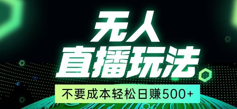 全网首发24年最新无人直播玩法，不需要成本，无需人力，一台电脑24小时为你工作-指尖网