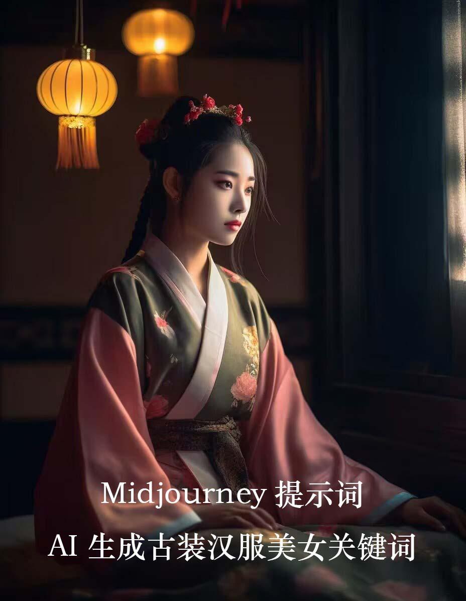 Midjourney关键词-AI生成中国风古装汉服美女人像提示关键词-指尖网