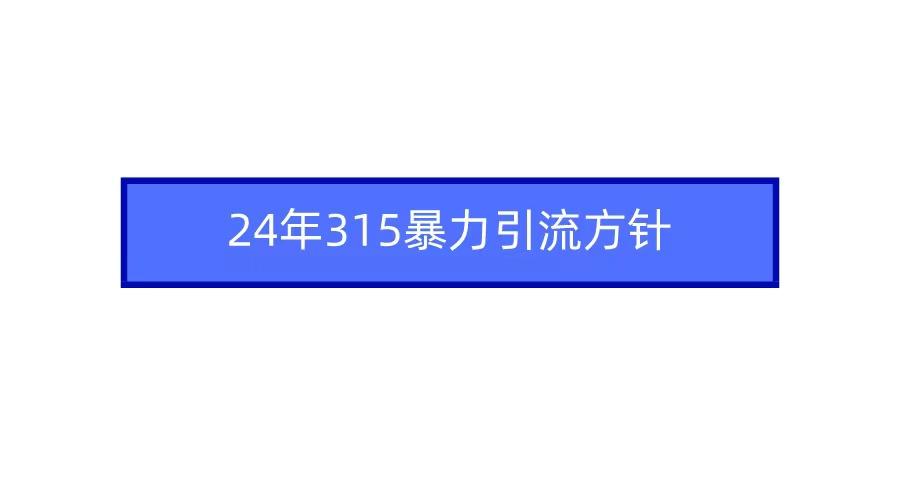 2024年自媒体爆款视频制作，快速涨粉暴力引流方针！-指尖网