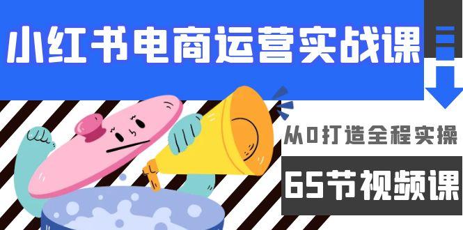 (9724期)小红书电商运营实战课，从0打造全程实操(65节视频课)-指尖网