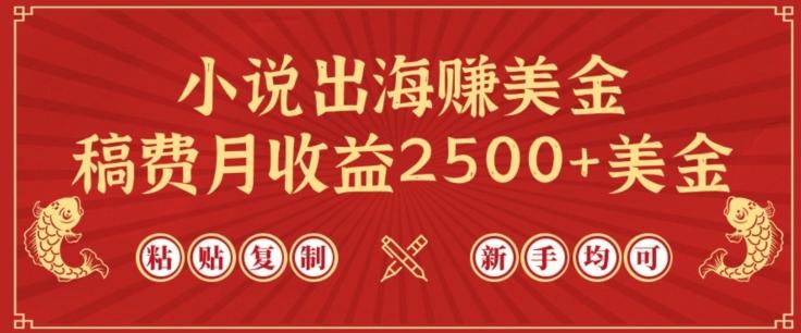 小说出海赚美金，稿费月收益2500+美金，仅需chatgpt粘贴复制，新手也能玩转【揭秘】-指尖网