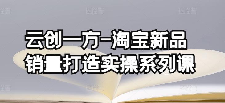 云创一方-淘宝新品销量打造实操系列课，基础销量打造(4课程)+补单渠道分析(4课程)-指尖网