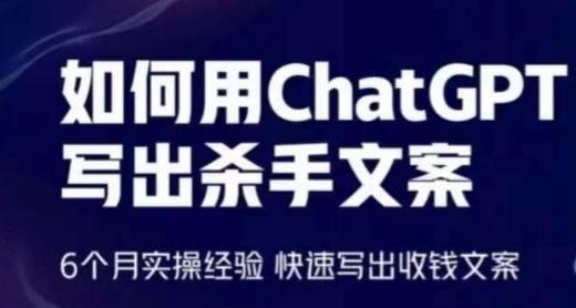 如何用ChatGPT写出杀手文案，6个月实操经验，快速写出收钱文案-指尖网