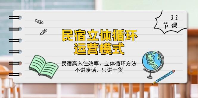 民宿 立体循环运营模式：民宿高入住效率，立体循环方法，只讲干货(32节-指尖网