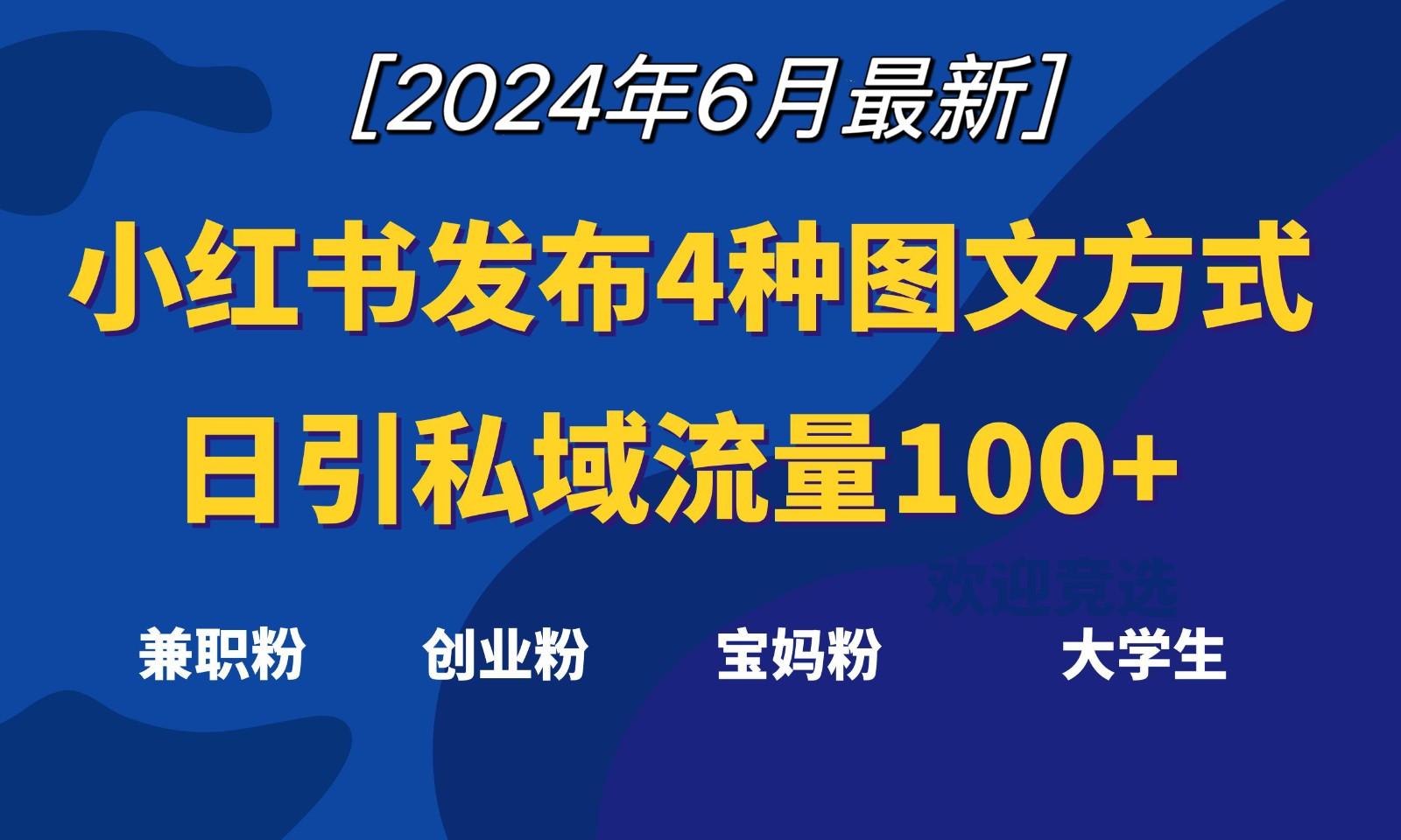 小红书发布这4种图文，就能日引私域流量100+-指尖网