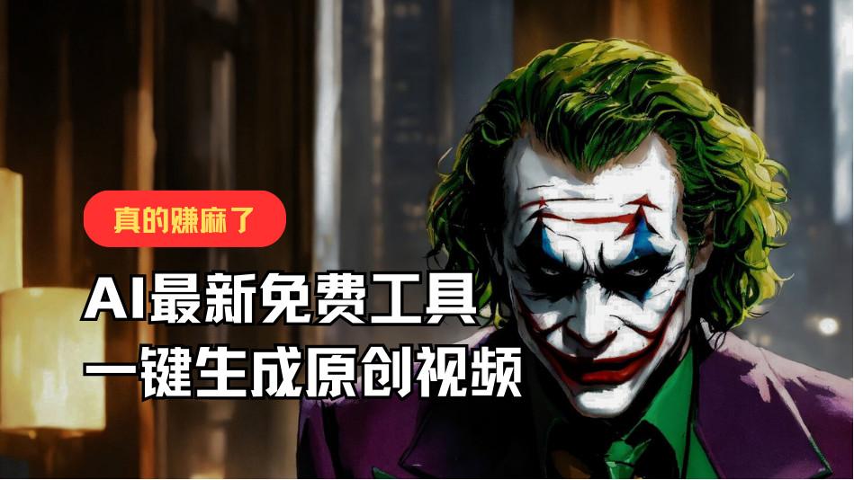 最新免费AI工具，一键生成原创视频，佛系搬运，轻松月入10000+！-指尖网