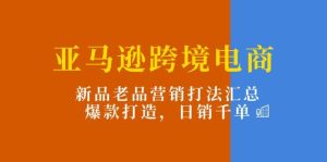 亚马逊跨境电商：新品老品营销打法汇总，爆款打造，日销千单-指尖网