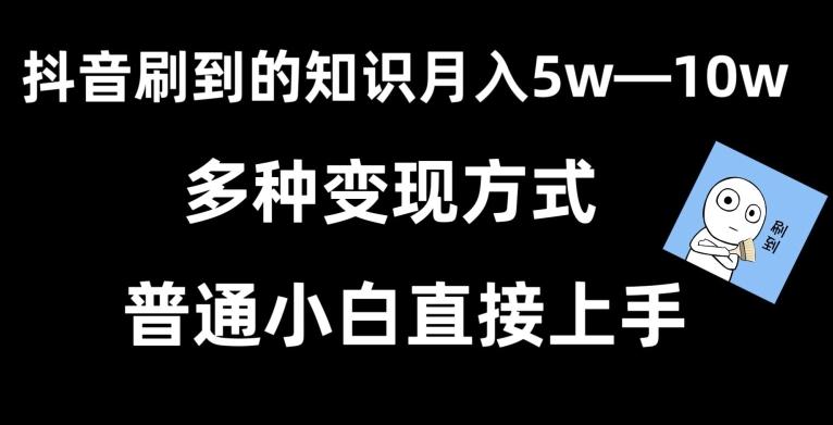 抖音刷到的知识，每天只需2小时，日入2000+，暴力变现，普通小白直接上手【揭秘】-指尖网