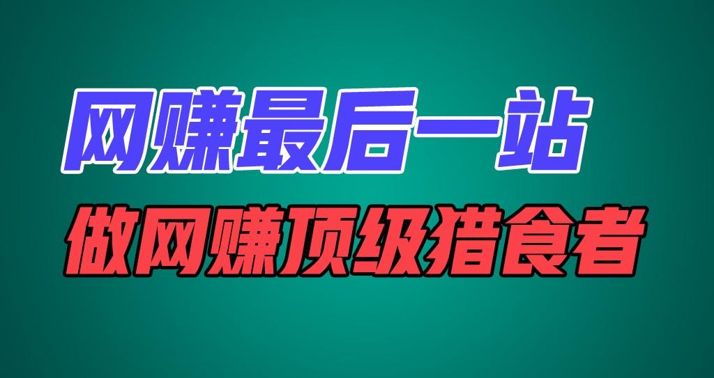 网赚最后一站，卖项目，做网赚顶级猎食者-指尖网