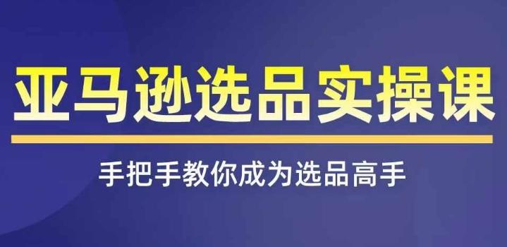 亚马逊选品实操课程，快速掌握亚马逊选品的技巧，覆盖亚马逊选品所有渠道-指尖网