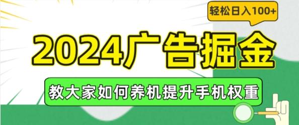 2024广告掘金，教大家如何养机提升手机权重，轻松日入100+【揭秘】-指尖网