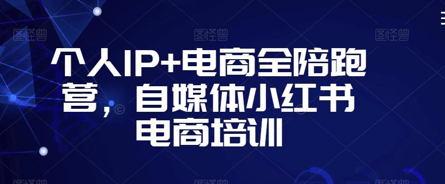 个人IP+电商全陪跑营，自媒体小红书电商培训-指尖网