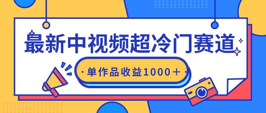 (9275期)最新中视频超冷门赛道，轻松过原创，单条视频收益1000＋-指尖网