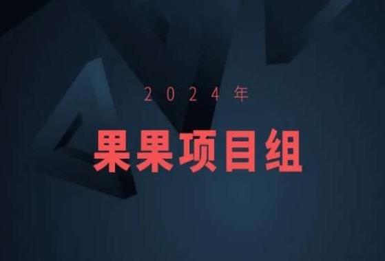 2024年果果项目组项目合集-果果最新项目-指尖网