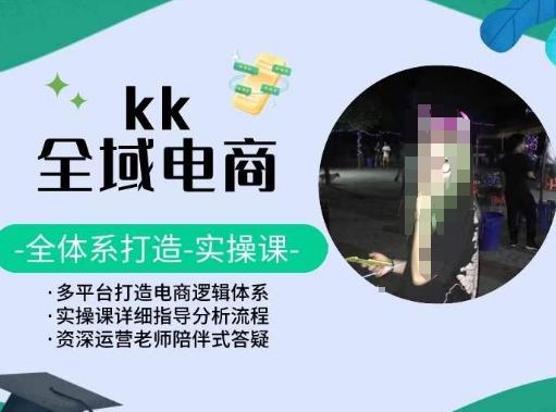 KK全域电商，全体系打造实操课，多平台打造电商逻辑体系-指尖网