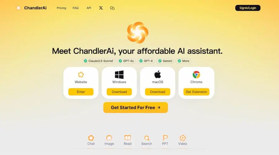 ChandlerAi｜综合性人工智能助手平台 提供多种AI服务-指尖网