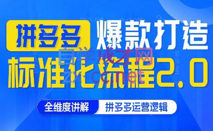 云杉老师·拼多多爆款打造标准化流程2.0-指尖网