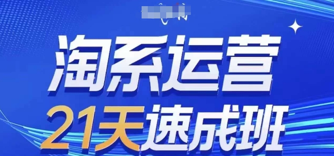 淘系运营21天速成班(更新24年12月)，0基础轻松搞定淘系运营，不做假把式-指尖网