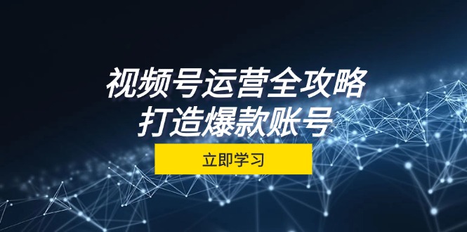 视频号运营全攻略，从定位到成交一站式学习，视频号核心秘诀，打造爆款...-指尖网