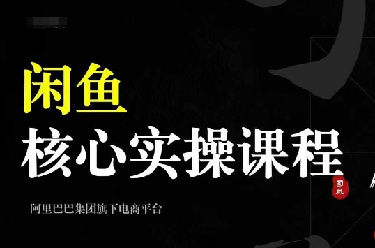 2024闲鱼核心实操课程，从养号、选品、发布、销售，教你做一个出单的闲鱼号-指尖网